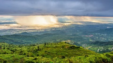 Phu Thap Berk when it rains Foto stock