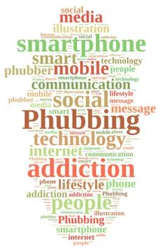 Phubbing. Stock Illustration
