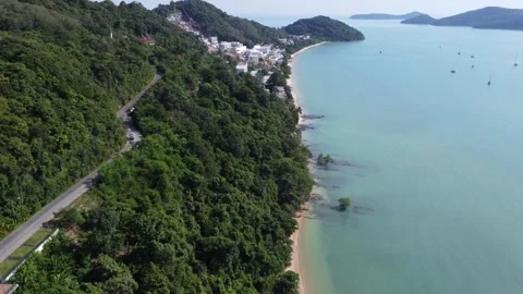 PHUKET BEACH AND ROAD Video stock 296721893