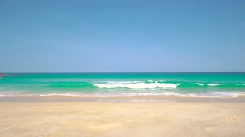 Phuket beach sea. Landscape view of beach sea in summer day. The Beach space. 스톡 동영상 139229923