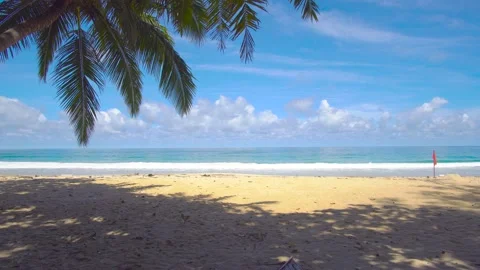 Phuket beach sea, View of beach sea on sun light in the summer. At Karon Beach,  Vídeos de archivo 139050521