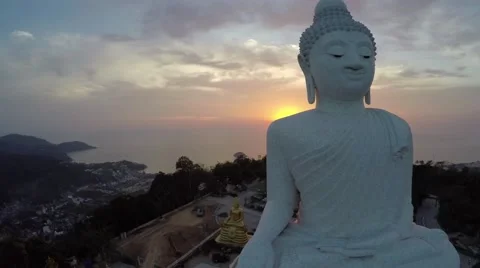 Phuket Big Buddha (flat, not color corrected) Video stock 57315911