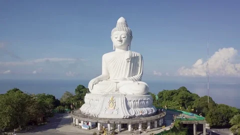 Phuket  big Buddha viewpoint can see around Phuket island 库存影片 82612380