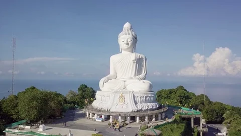 Phuket  big Buddha viewpoint can see around Phuket island 库存影片 82612458