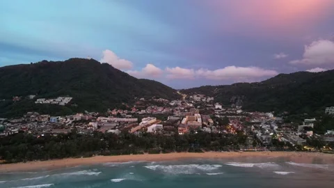 Phuket. Kata beach. Sunset Stock Footage 220548689