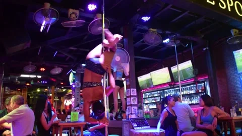 Phuket Nightlife Stock Footage 139250720