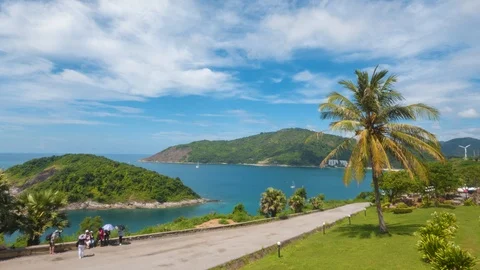 Phuket point view Thailand Time-lapse video Stock Footage 122625334