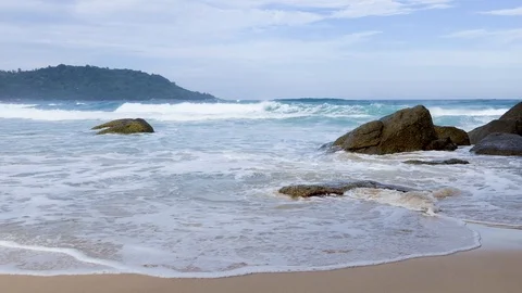 Phuket Sea Beach, Thailand Stock-Footage 91582453