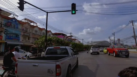 Phuket Street trip Hyperlapse Vídeos de archivo 74718234