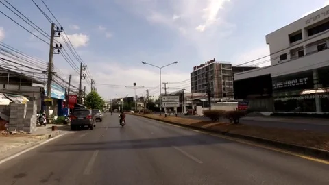 Phuket Street trip Hyperlapse Vídeos de archivo 74718692