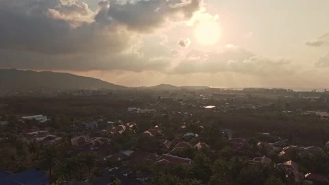 Phuket - Sunset Flyover Stock Footage 300787204