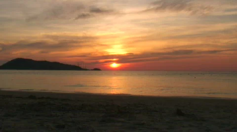Phuket sunset Stock Footage 656293