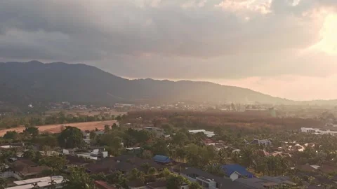 Phuket - Sunset Pan Zoom Stock Footage 300787183