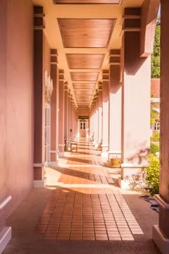 Phuket, Thailand - Dec 10, 2016: Walk way of Phuket Mining Museum building... Fotos Stock