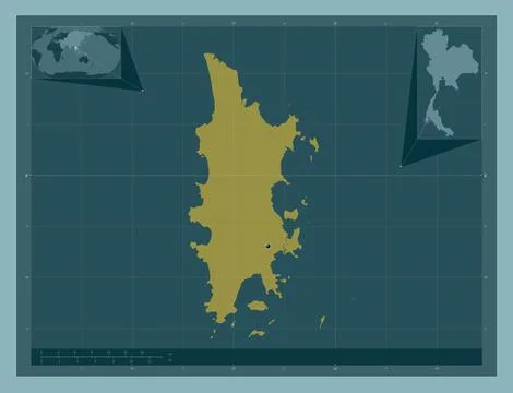 Phuket, Thailand. Solid color shape 库存插图