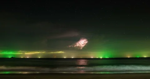 Phuket Thunderstorm Time Lapse Stock Footage 86294201