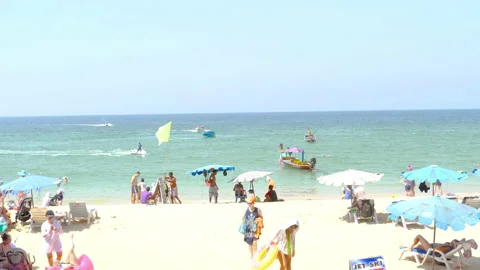 Phuket tourist beach Stock Footage 156247670