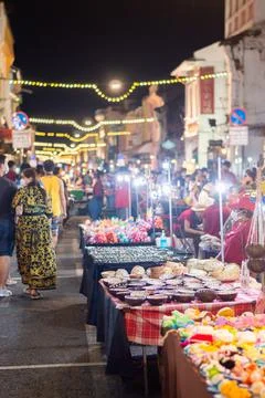 Phuket Town Night Market Stock Photos