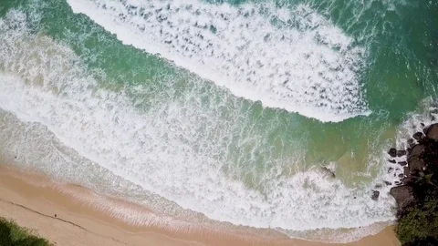 Phuket view point to kata noi beach,kata beach,karon beach at phuket thailand Stock-Footage 84683749