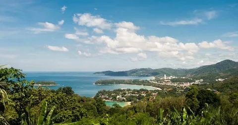 Phuket viewpoint timelapse Stock Footage 70383535