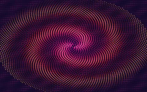 Phyllotaxis Bloom Abstract Geometric Pattern Background Stock Illustration