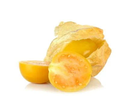 Physalis fruit isolated on the white background Stock Photos