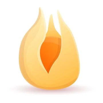 Physalis icon, cartoon style Stock Illustration