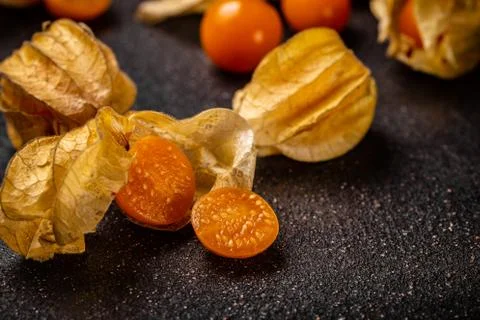 Physalis peruviana fruit Stock Photos