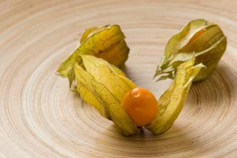 Physalis on a plate Stock Photos