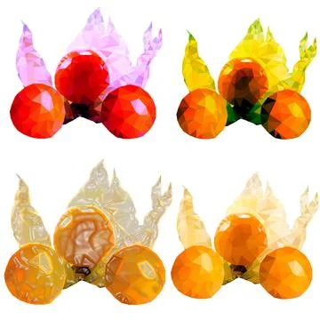 Physalis Strawberry Stock Illustration