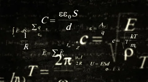 Physic math formulas written by blue pen on notebook page. Stock Footage 65771321