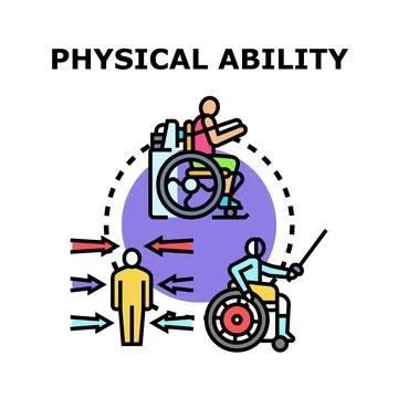 Physical ability overcoming challenges and achieving active lifestyle Ilustración de archivo
