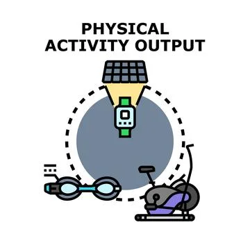 Physical activity output tracking with smart devices Illustration