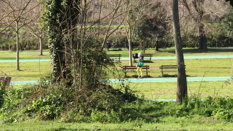 Physical activity in the park - 4k - ProRes Stock Footage 146526198