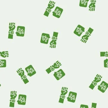Physical activity tracker glyph seamless pattern Illustrazione stock