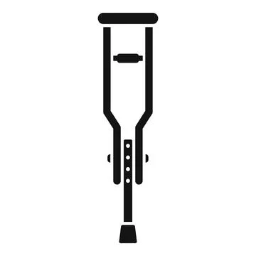 Physical crutch icon simple vector. Hospital massage Stock Illustration