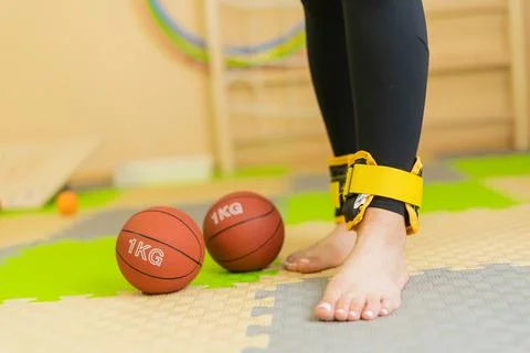 Physical education class in school Stock Photos