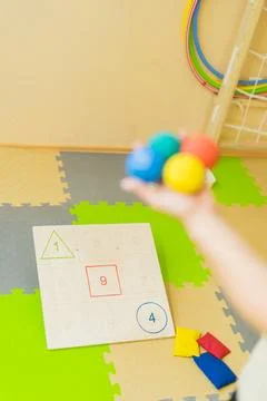 Physical education class in school Foto stock