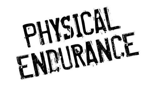 Physical Endurance rubber stamp Stock Illustration