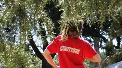 Physical exercise in a park with instructor Stock Footage 11391988