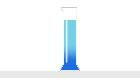 Physical experience demonstrating the process of diffusion in a liquid. Stock Footage 166693650