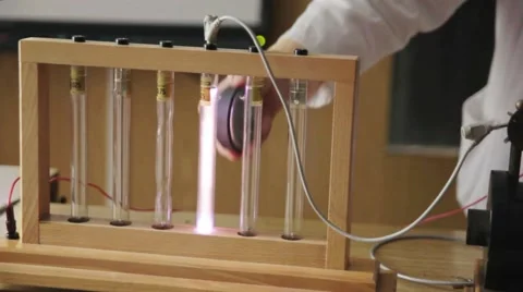 Physical experiment, gases Stock Footage 45205325