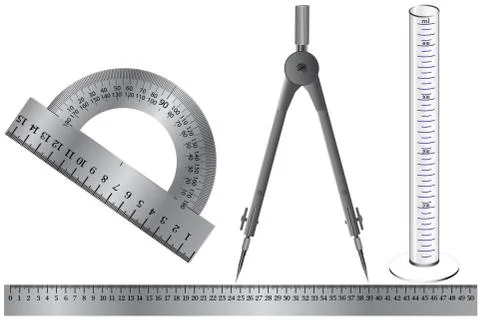 Physical instruments for measuring quantities Stock Illustration