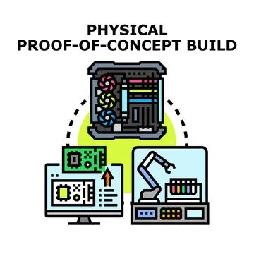 Physical proof of concept building process 库存插图