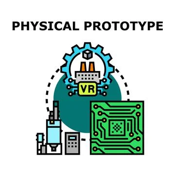 Physical prototype concept creating product development process イラスト素材