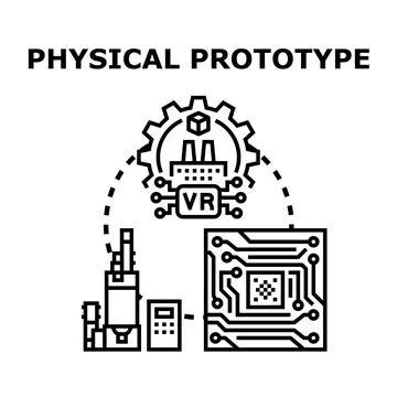Physical prototype concept creating product development process イラスト素材