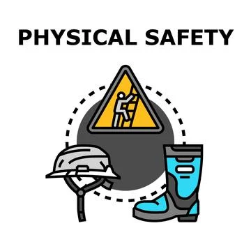 Physical safety concept indicating workplace protection with ppe Stock Illustration