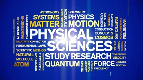 Physical Sciences animated word cloud,animation kinetic typography loop. Stock Footage 328663987