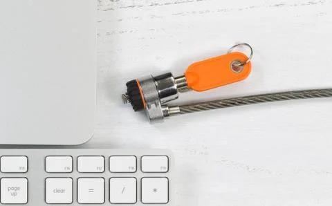 Physical Security for Computer Stock-Fotos