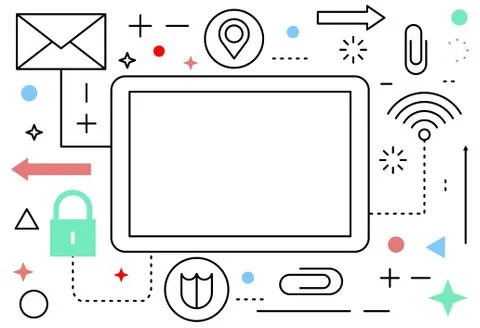 Physical systems, cloud computing, cognitive computing industry 4.0 infographic Stock Illustration